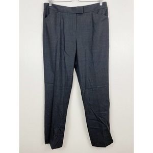 NWT Lafayette 148 Wool Irving Dress Pants Charcoal Gary Size 10 MSRP $298